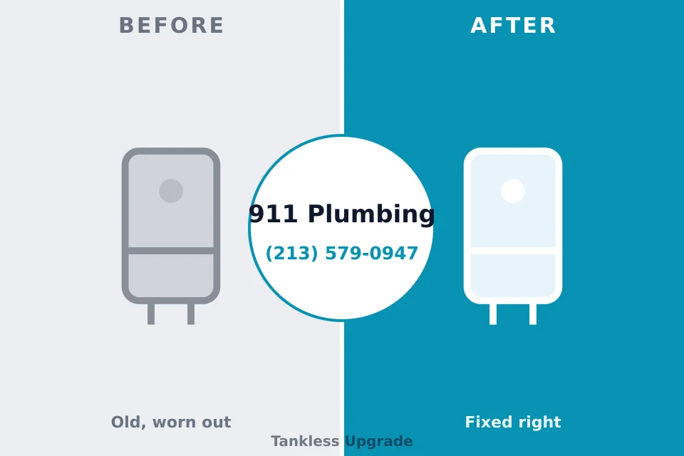 Before and after: plumbing repair Schuyler, NE